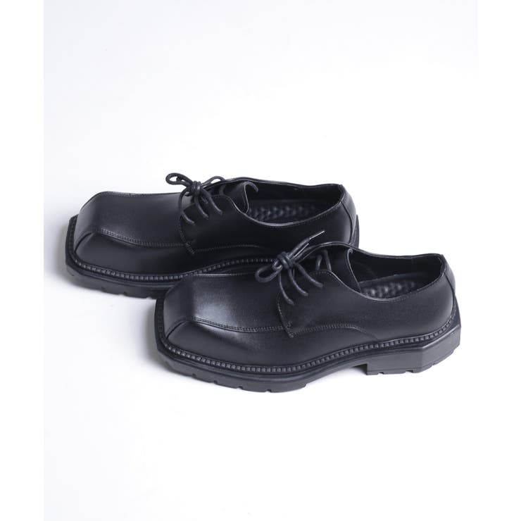 shoes365】異形スクエアトゥ厚底ドレスシューズ[品番