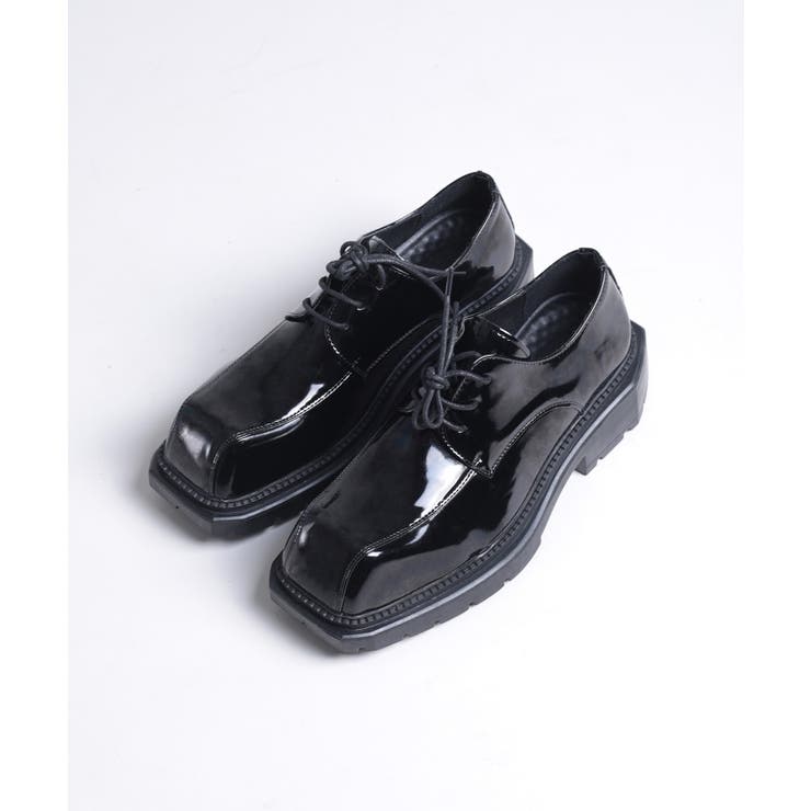 shoes365】異形スクエアトゥ厚底ドレスシューズ[品番