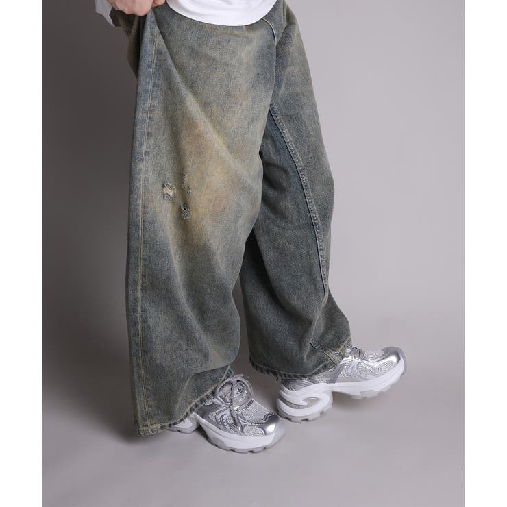 【shoes365】パッチワークデザイン厚底メッシュスニーカー | aimoha  | 詳細画像13 