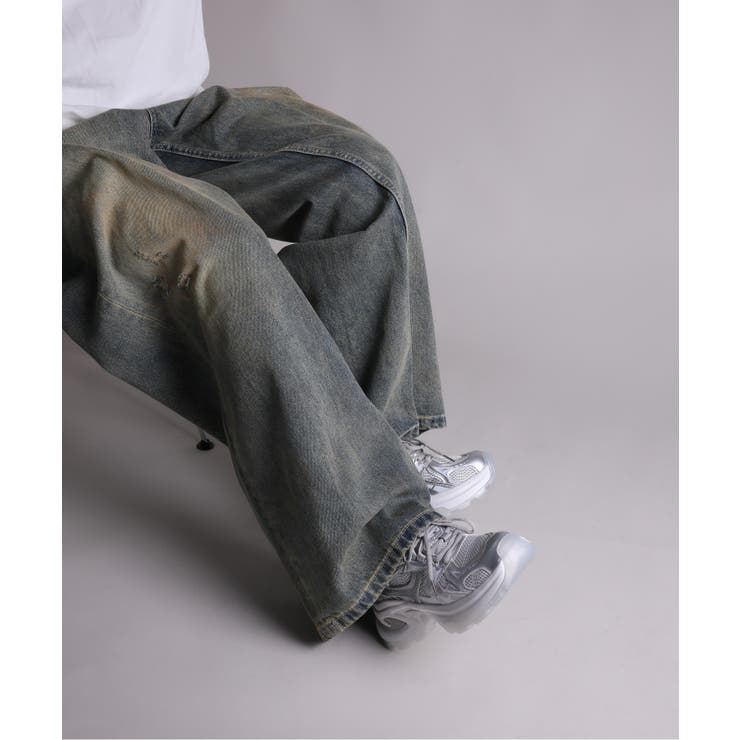 【shoes365】パッチワークデザイン厚底メッシュスニーカー | aimoha  | 詳細画像15 