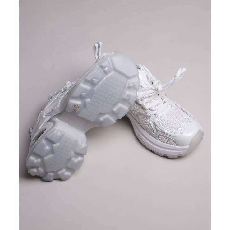 【shoes365】パッチワークデザイン厚底メッシュスニーカー | aimoha  | 詳細画像22 