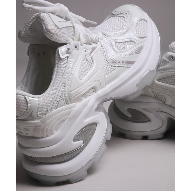 【shoes365】パッチワークデザイン厚底メッシュスニーカー | aimoha  | 詳細画像24 