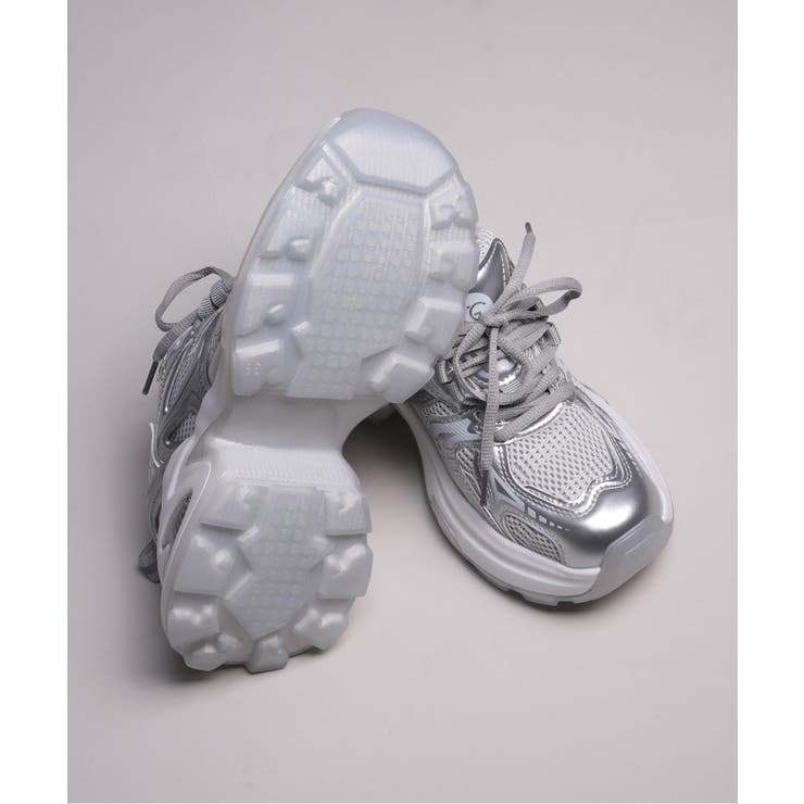 【shoes365】パッチワークデザイン厚底メッシュスニーカー | aimoha  | 詳細画像29 