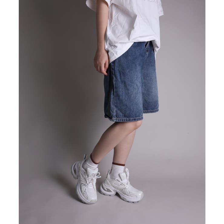 【shoes365】パッチワークデザイン厚底メッシュスニーカー | aimoha  | 詳細画像41 