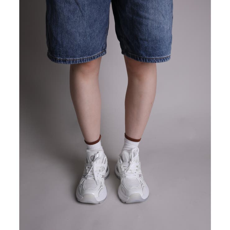 【shoes365】パッチワークデザイン厚底メッシュスニーカー | aimoha  | 詳細画像43 