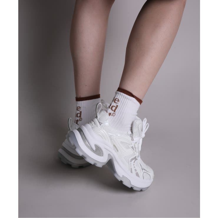 【shoes365】パッチワークデザイン厚底メッシュスニーカー | aimoha  | 詳細画像48 