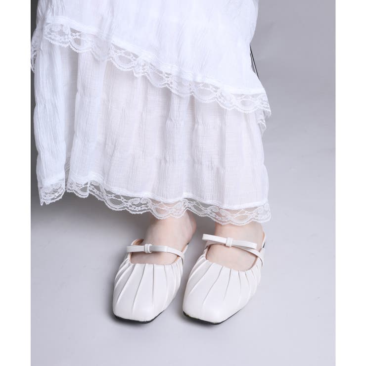 【shoes365】シャーリングリボンサンダル | aimoha  | 詳細画像9 