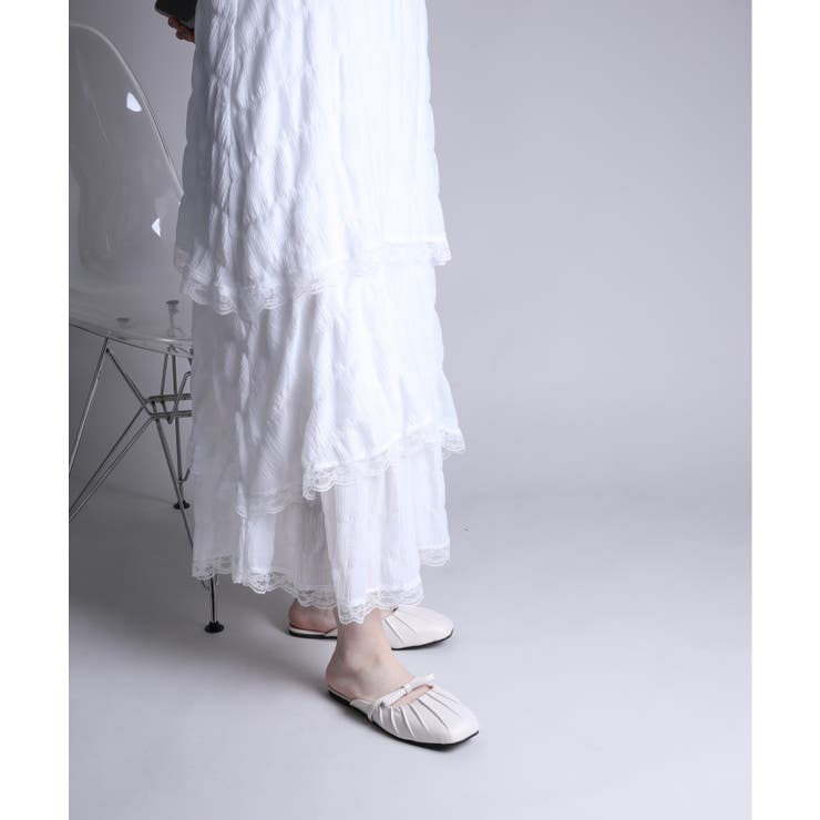 【shoes365】シャーリングリボンサンダル | aimoha  | 詳細画像4 