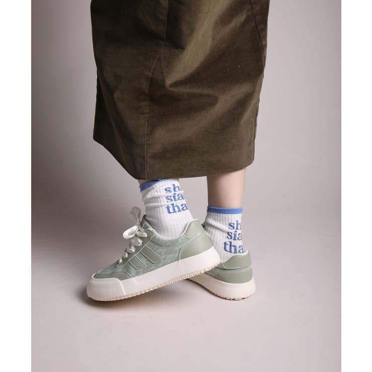 【shoes365】異素材パッチワークデザインスニーカー | aimoha  | 詳細画像23 