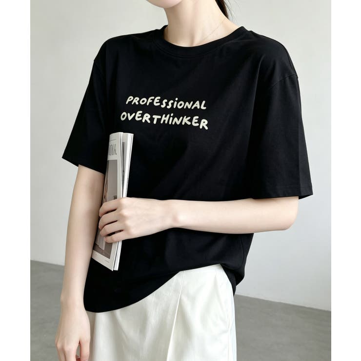 カジュアルロゴプリントTシャツ | aimoha  | 詳細画像10 