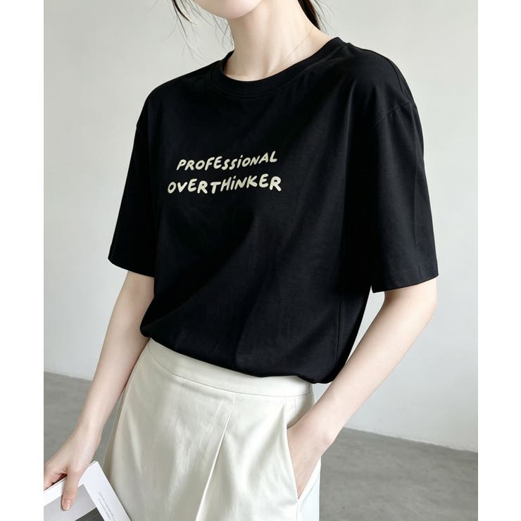 カジュアルロゴプリントTシャツ | aimoha  | 詳細画像7 