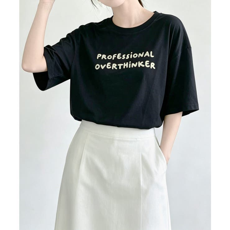 カジュアルロゴプリントTシャツ | aimoha  | 詳細画像9 
