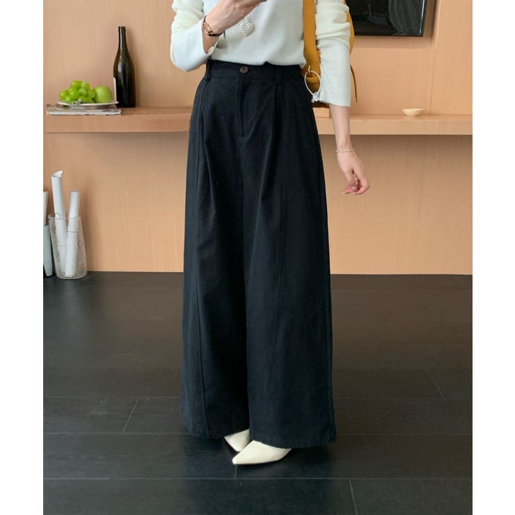 タック ワイドパンツ | aimoha  | 詳細画像3 