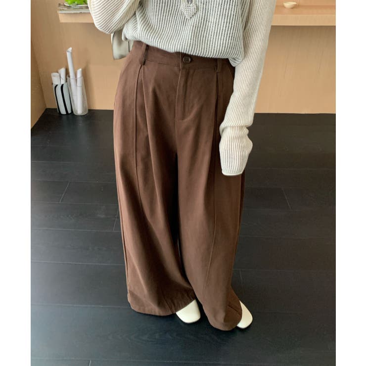 タック ワイドパンツ | aimoha  | 詳細画像2 