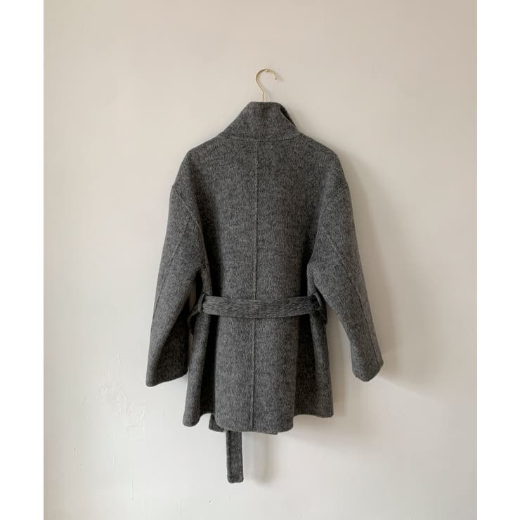 ブラック | DECADE CLASSIC リバーウールステンカラーコート | DECADECLASSIC