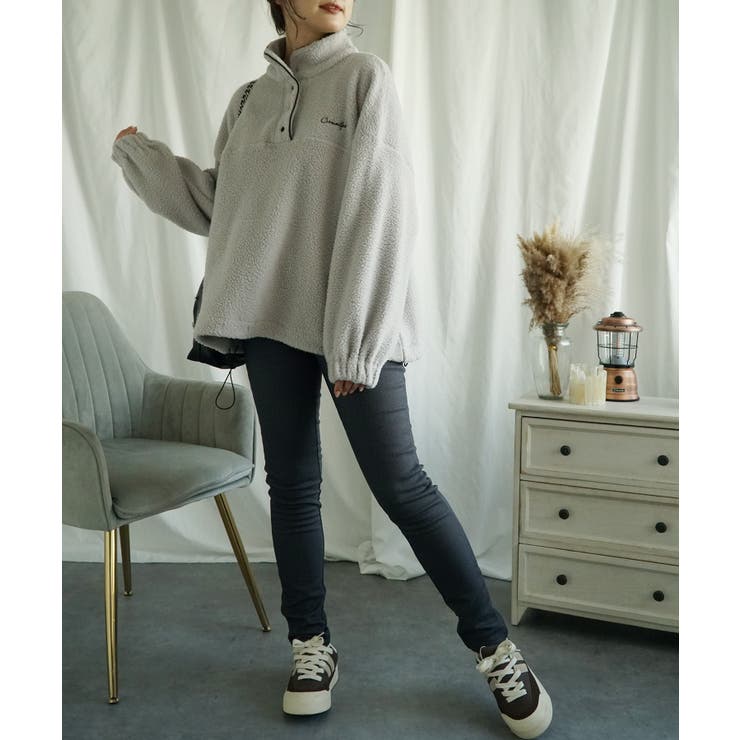 ボアプルオーバー ボアトレーナー オーバーサイズ 秋冬【AW】 | aimoha  | 詳細画像26 