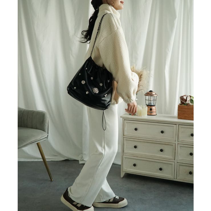 ボアプルオーバー ボアトレーナー オーバーサイズ 秋冬【AW】 | aimoha  | 詳細画像30 