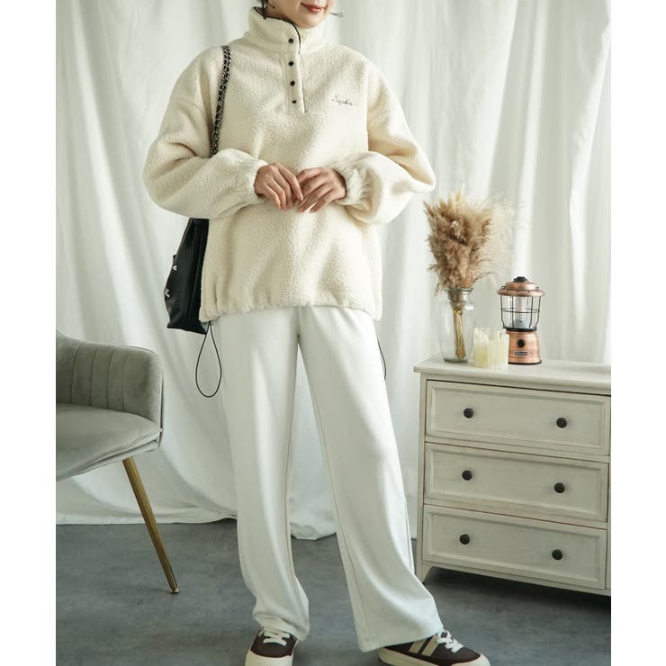 ボアプルオーバー ボアトレーナー オーバーサイズ 秋冬【AW】 | aimoha  | 詳細画像33 