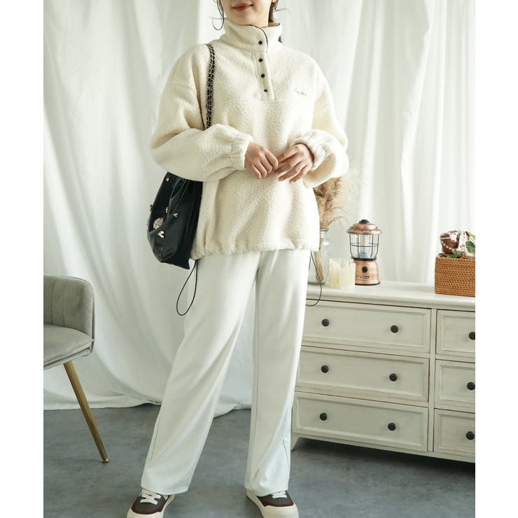 ボアプルオーバー ボアトレーナー オーバーサイズ 秋冬【AW】 | aimoha  | 詳細画像35 