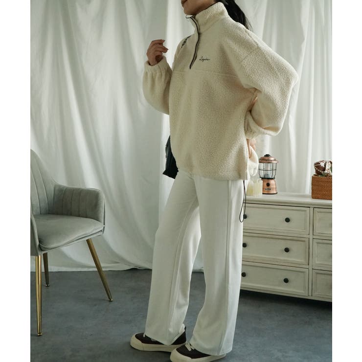 ボアプルオーバー ボアトレーナー オーバーサイズ 秋冬【AW】 | aimoha  | 詳細画像39 