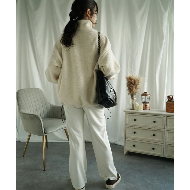 ボアプルオーバー ボアトレーナー オーバーサイズ 秋冬【AW】 | aimoha  | 詳細画像42 