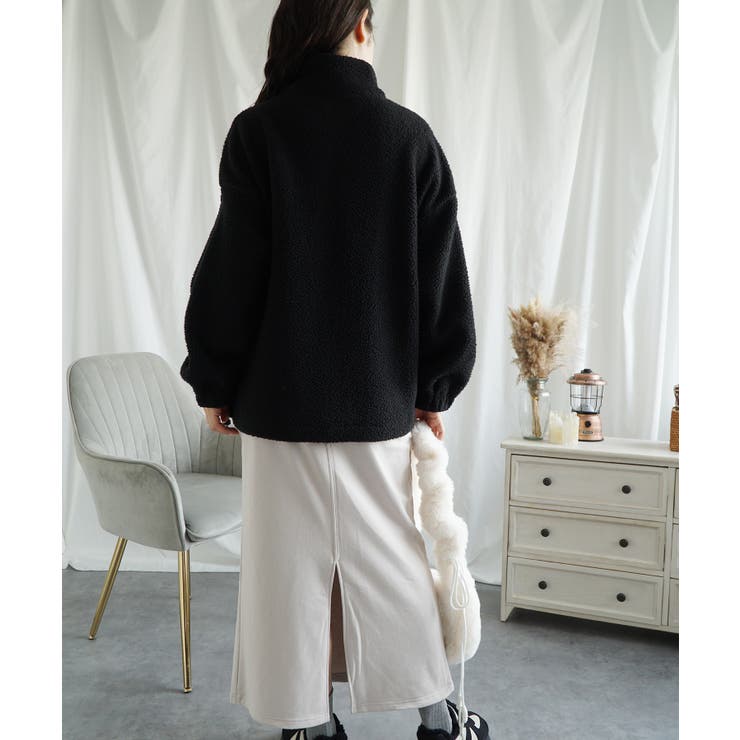 ボアプルオーバー ボアトレーナー オーバーサイズ 秋冬【AW】 | aimoha  | 詳細画像7 