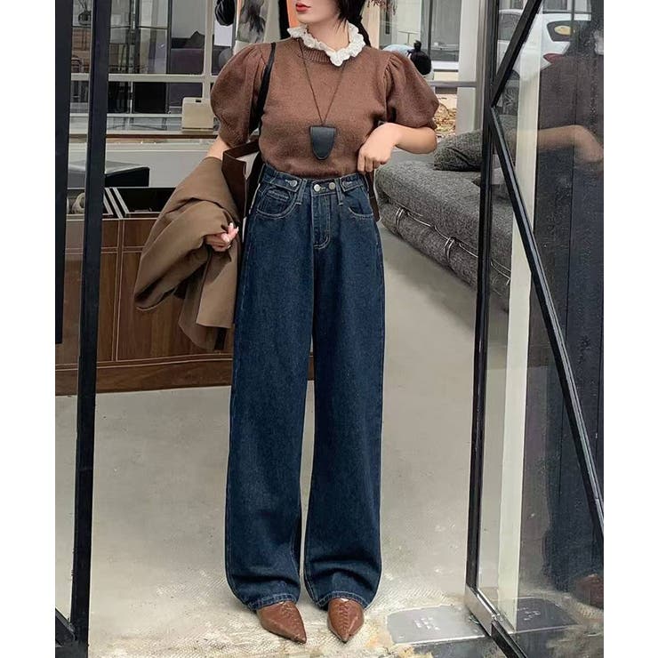 ストレート シルエット デニムパンツ | aimoha  | 詳細画像3 