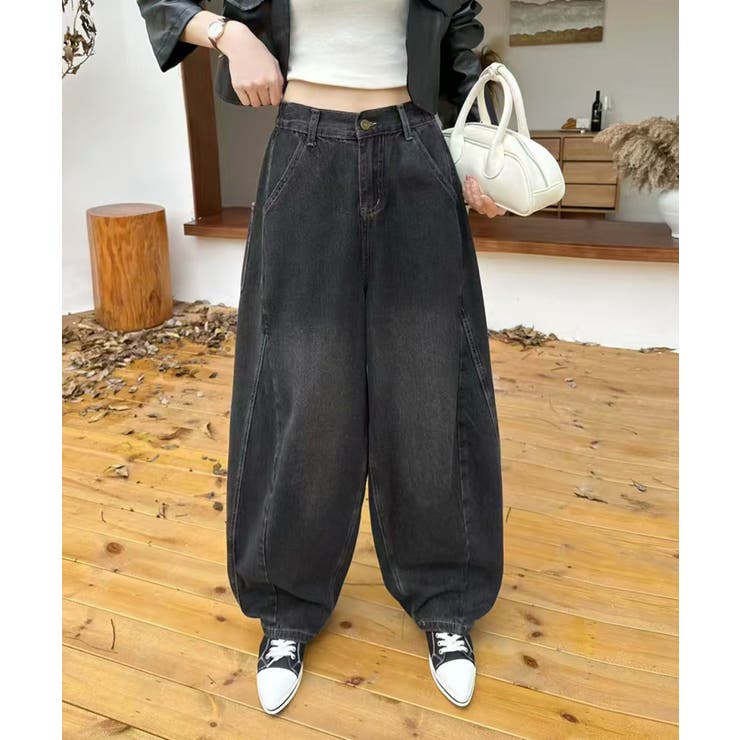 ワイドバルーンデニムパンツ | aimoha  | 詳細画像6 