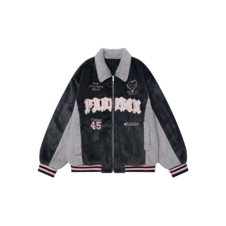 【HOOK】for girls 配色切り替えボアジャケット | HOOK | 詳細画像13 