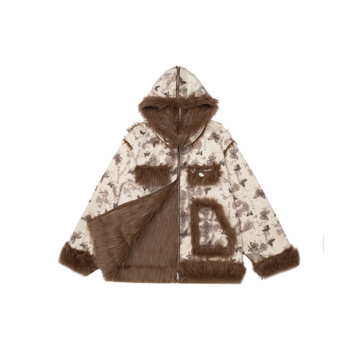 HOOK】for girls リバーシブル2WAY襟蝶々総柄ジャケット [品番：XT000012088]｜HOOK（フック）のレディースファッション通販｜SHOPLIST（ショップリスト）