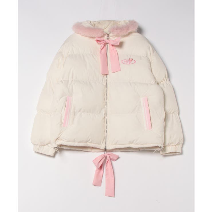 HOOK】for girls リボン付き中綿フードジャケット[品番：XT000012380]｜HOOK（フック ）のレディースファッション通販｜SHOPLIST（ショップリスト）