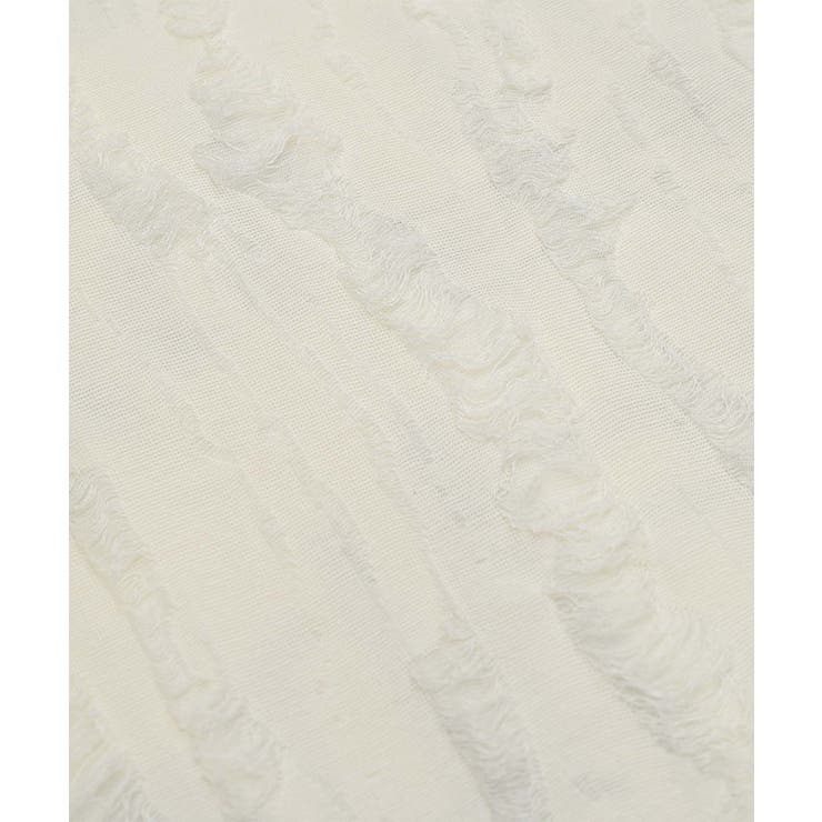 for girls リボンプリントオープンショルダーダメージトップス | HOOK | 詳細画像14 