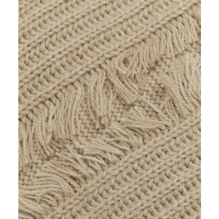 HOOK】for girls バタフライパッチ刺繍ダメージニット【AW HOOK】for girls バタフライパッチ刺繍ダメージニット【AW