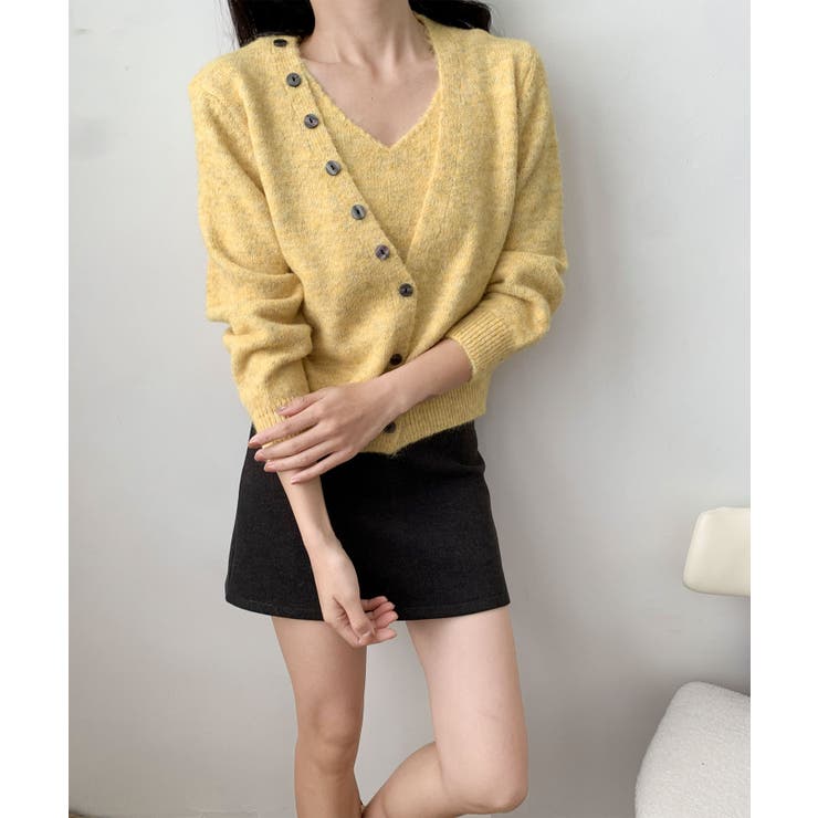 キャミソール付きふんわりニットカーディガンセット アンサンブル | aimoha  | 詳細画像23 