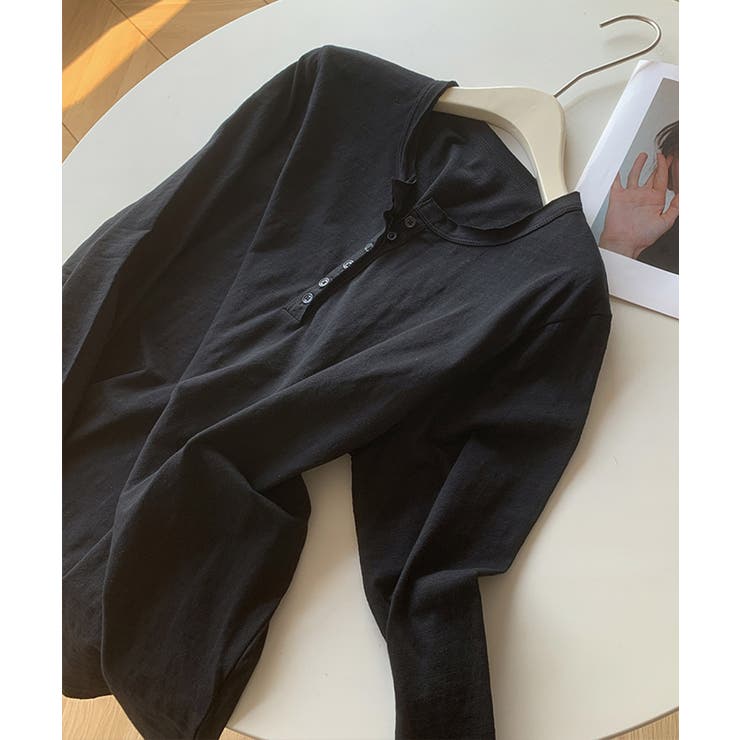 ヘンリーネック長袖Tシャツ | aimoha  | 詳細画像1 