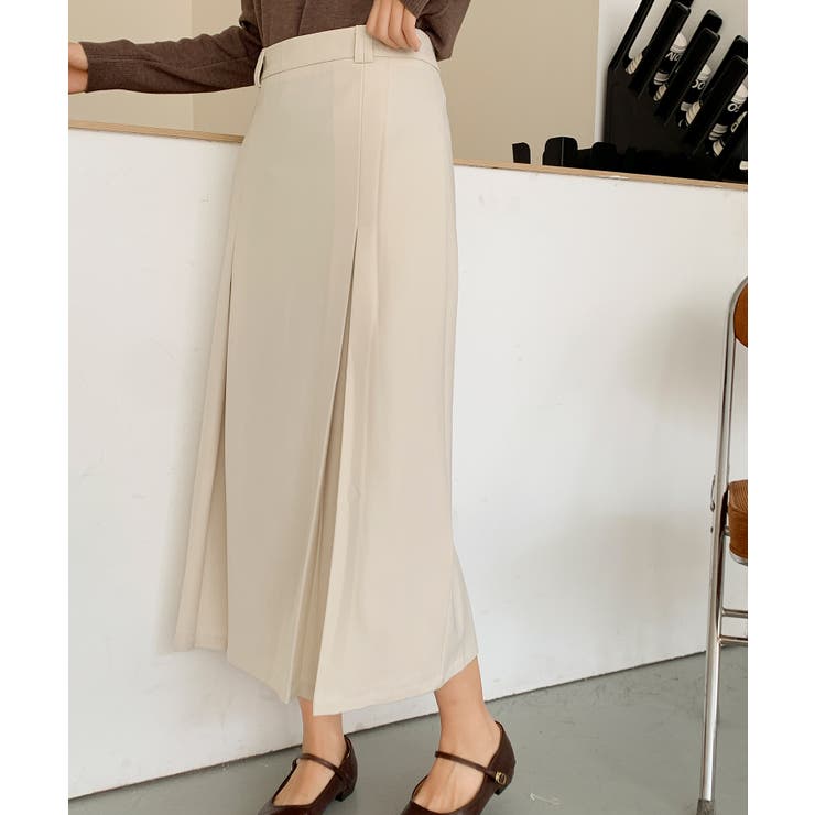 【BANICO】ボックスプリーツ フレア ミディスカート | aimoha  | 詳細画像9 