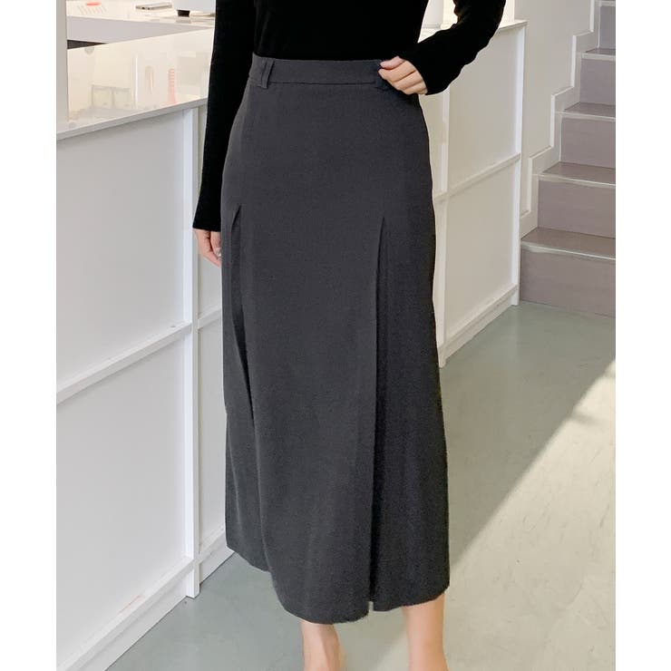 【BANICO】ボックスプリーツ フレア ミディスカート | aimoha  | 詳細画像16 