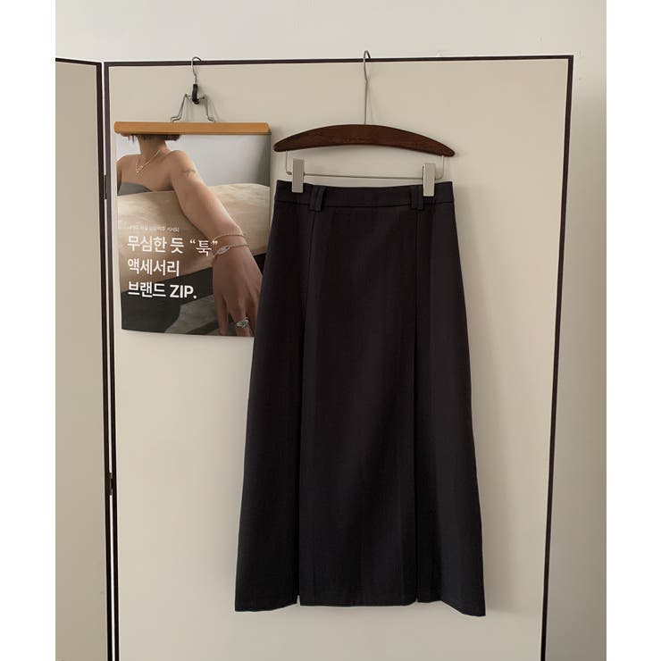 【BANICO】ボックスプリーツ フレア ミディスカート | aimoha  | 詳細画像20 