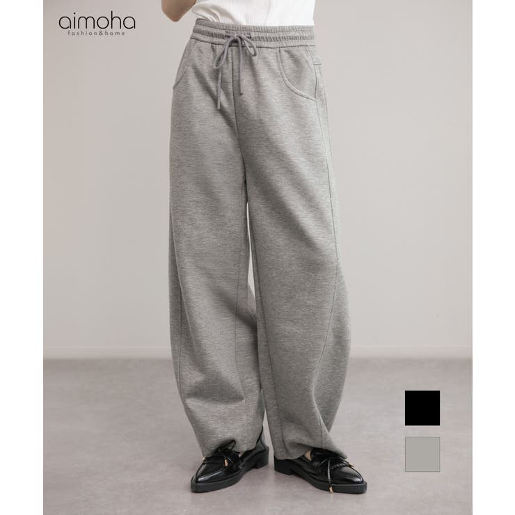 スウェットワイドカーブパンツ | aimoha  | 詳細画像1 