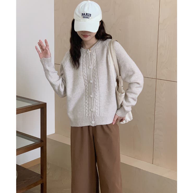 【Banico】ケーブルニットカーディガン【AW】 | aimoha  | 詳細画像11 