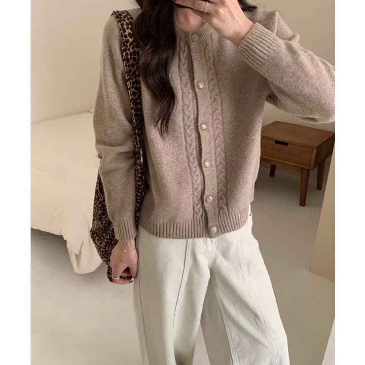 【Banico】ケーブルニットカーディガン【AW】 | aimoha  | 詳細画像5 