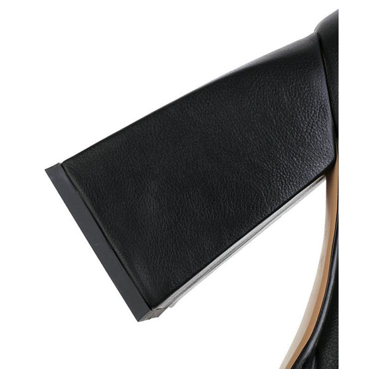 チェーン厚底太ヒールショートブーツ 韓国ファッション ハイウエスト | aimoha  | 詳細画像7 