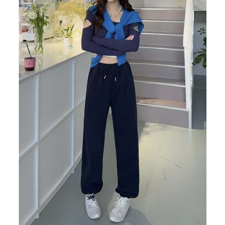 ドローストリングカジュアルパンツ[品番：XT000013132]｜aimoha