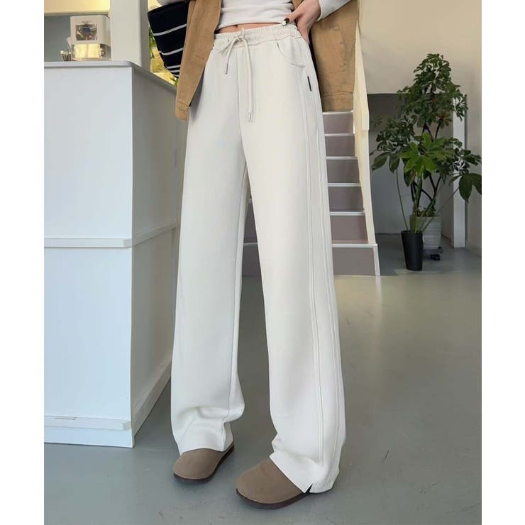 オフホワイト | スウェットイージーパンツ | aimoha 