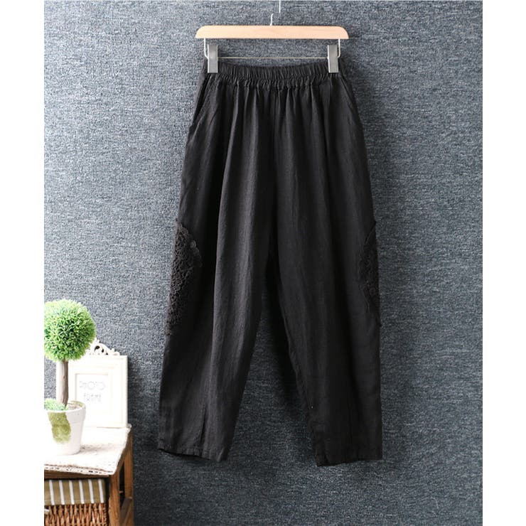 2021新作【涼しい綿麻生地】 パンツ 夏服 | aimoha  | 詳細画像3 