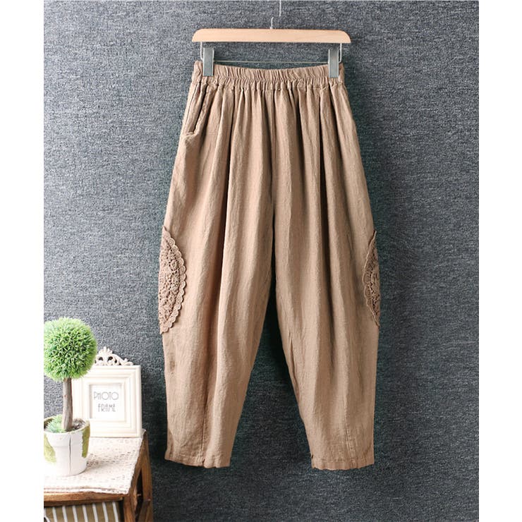 2021新作【涼しい綿麻生地】 パンツ 夏服 | aimoha  | 詳細画像4 