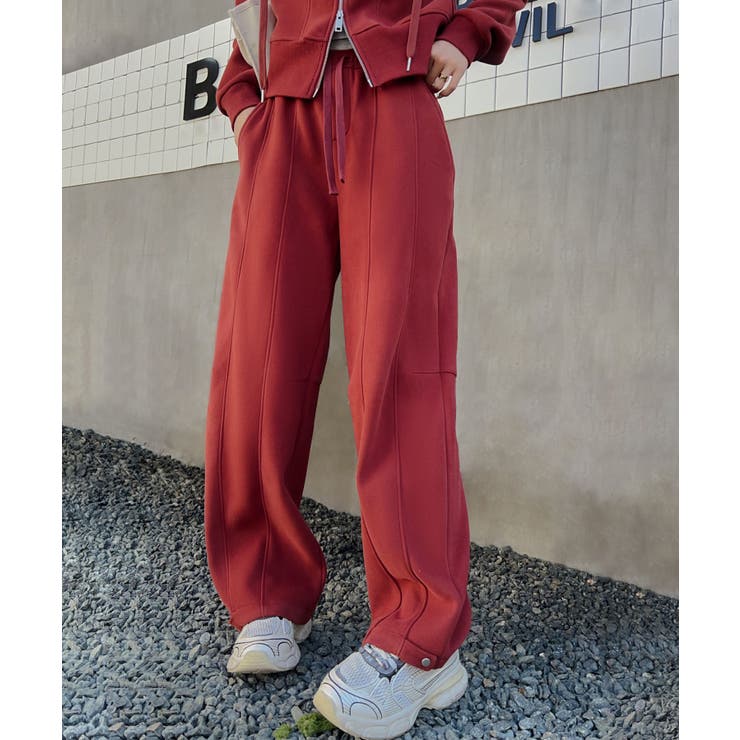 レッド | リラックススウェットパンツ | aimoha 