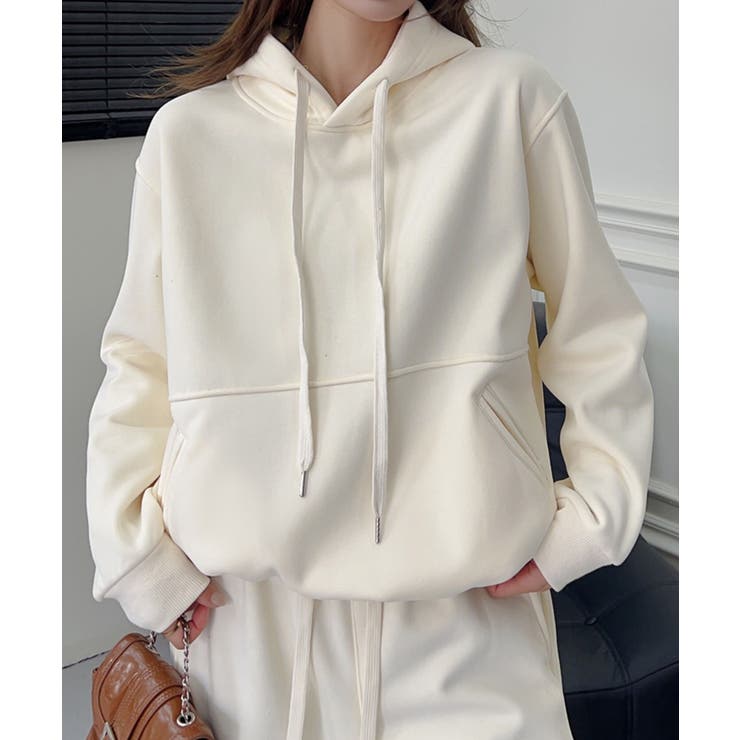 オーバーサイズ裏起毛スウェットパーカー【AW】 | aimoha  | 詳細画像3 