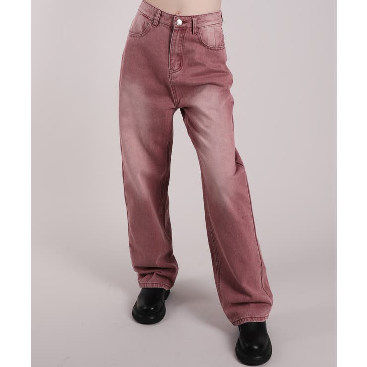 HOOK】for girls ウォッシュデニムワイドパンツ [品番：XT000012169]｜HOOK（フック）のレディースファッション通販｜SHOPLIST（ショップリスト）