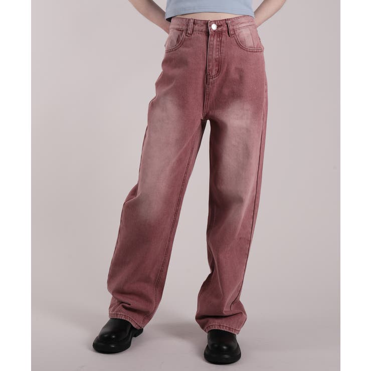 【HOOK】for girls ウォッシュデニムワイドパンツ | HOOK | 詳細画像4 